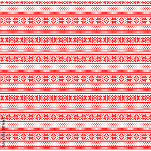 Jacquard sweater pattern for flat knit Pixel Pattern vector design photo