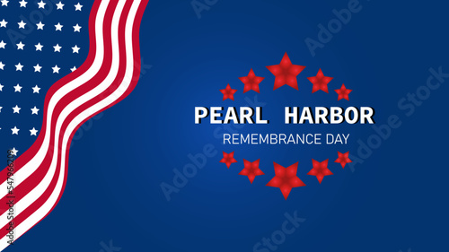 Header or banner of Pearl harbor remembrance day background