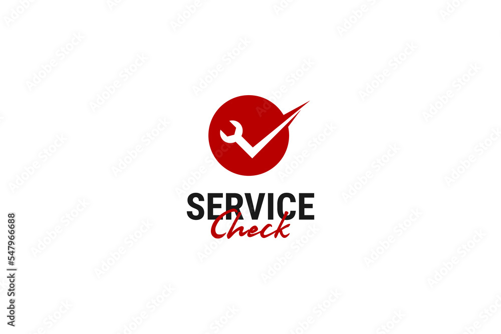 Service check wrench logo design vector template illlustration Service check wrench logo design vector template illlustration