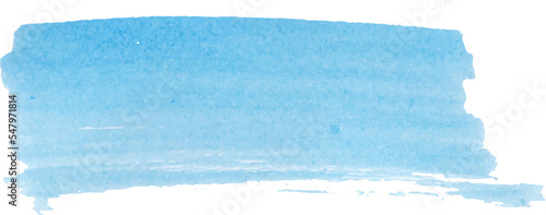 blue watercolor paint stroke background vector illustration © Achira22