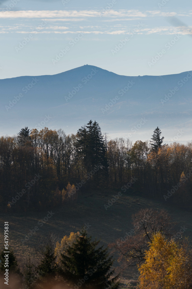 śnieżka, karkonosze, lasy, widoki, krajobraz, jesień, w górach śnieżka, karkonosze, lasy, widoki, krajobraz, jesień, w górach