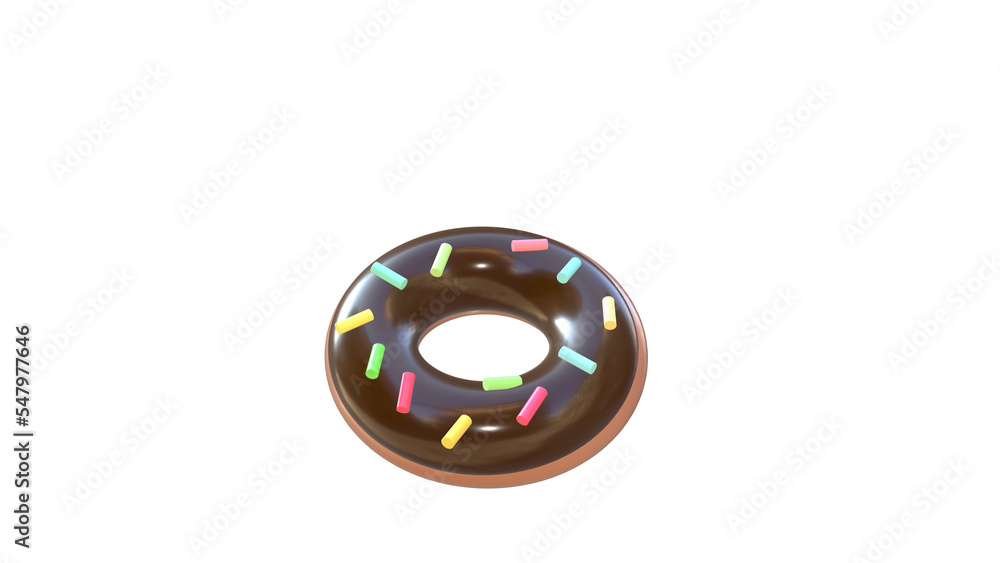 Obraz premium cake, donut, 3d image, food, dessert