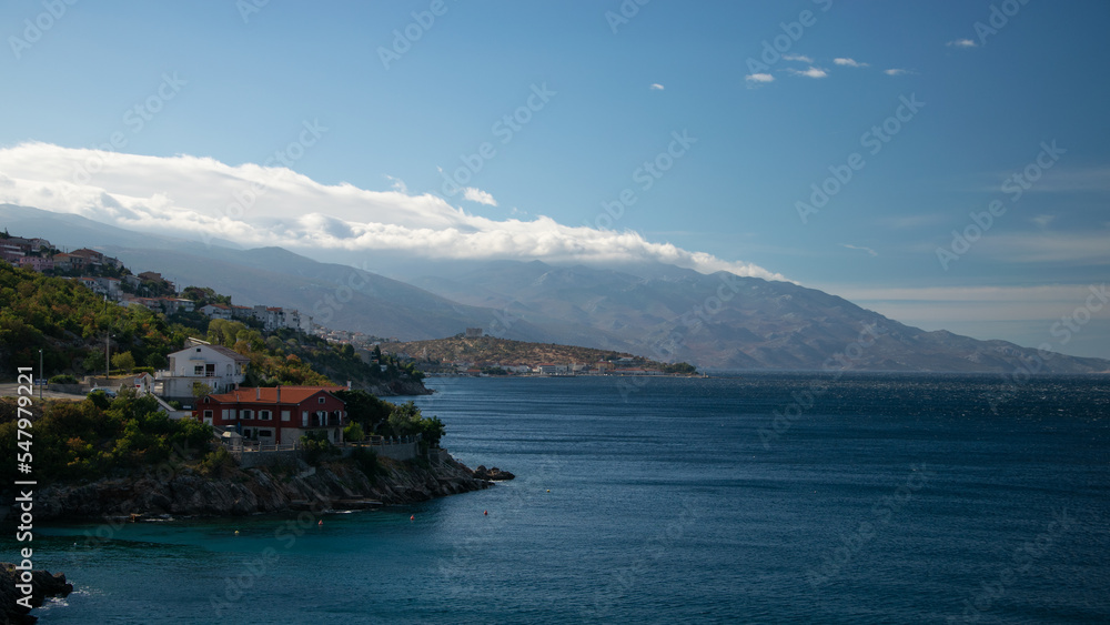 Obraz premium A view of a Senj town.
