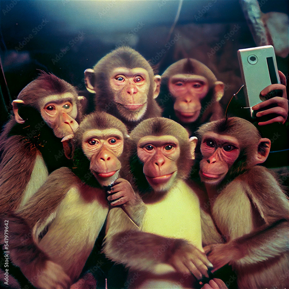 They are evolving. Monkey selfie : r/funny