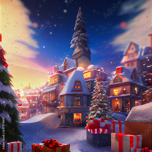 Christmas trees outside at ...