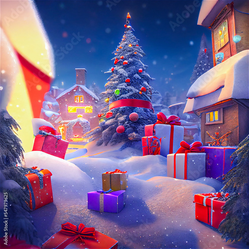 Christmas trees outside at ...