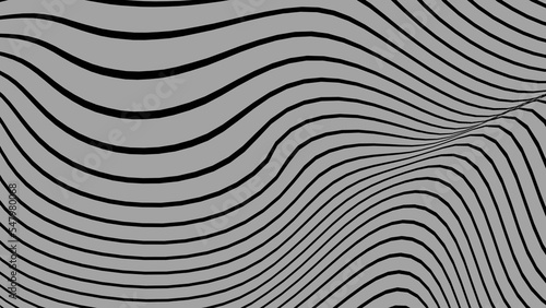 Abstract gray black color lines wave pattern texture background. Use for graphic design about fashion cosmetic summer holiday business concept. © Mama pig
