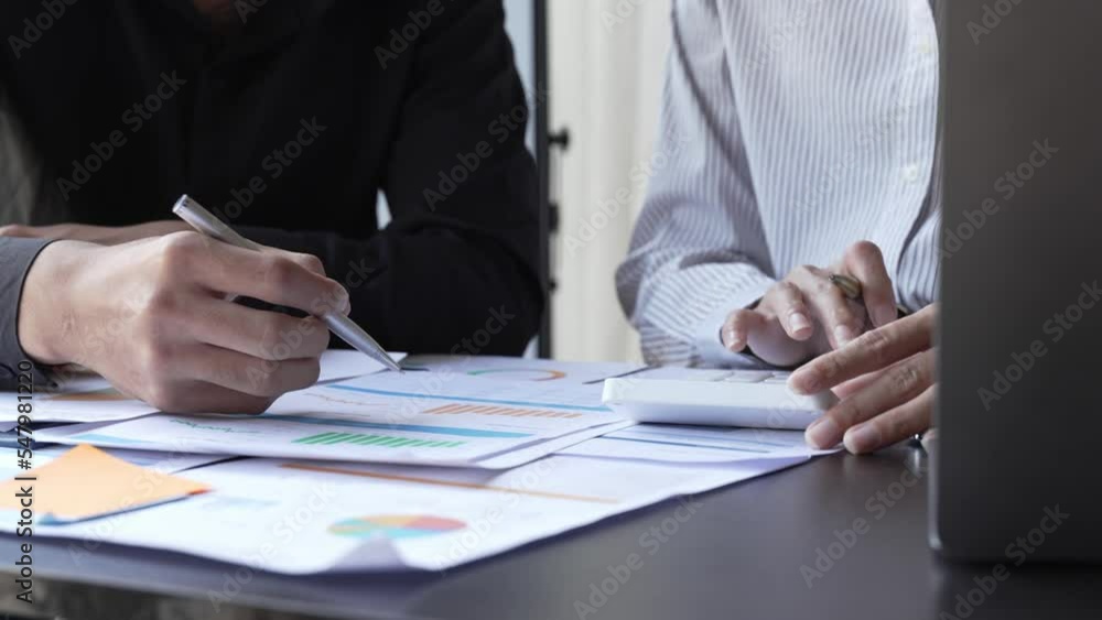 Business Consulting meeting working and brainstorming new business project finance investment concept. Business Consulting meeting working and brainstorming new business project finance investment concept.