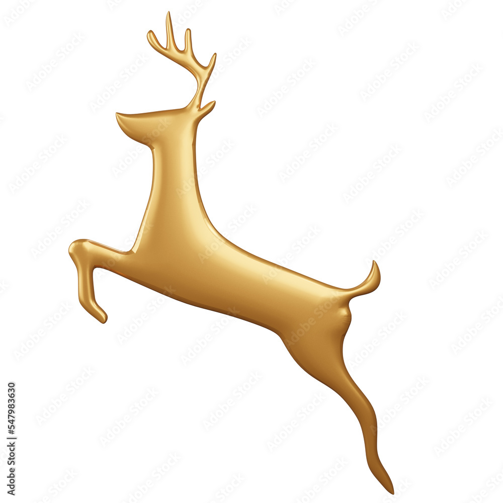 Fototapeta premium Golden Reindeer