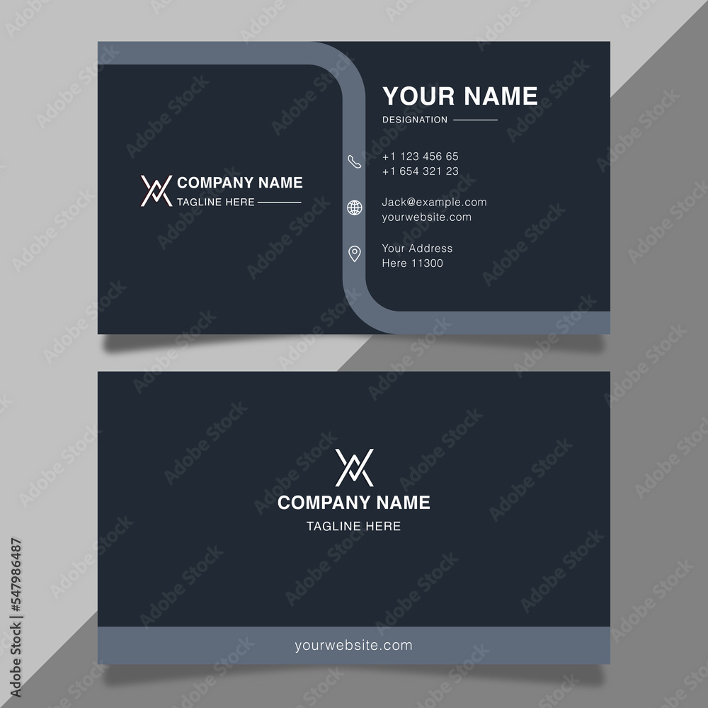 Modern  business card design template