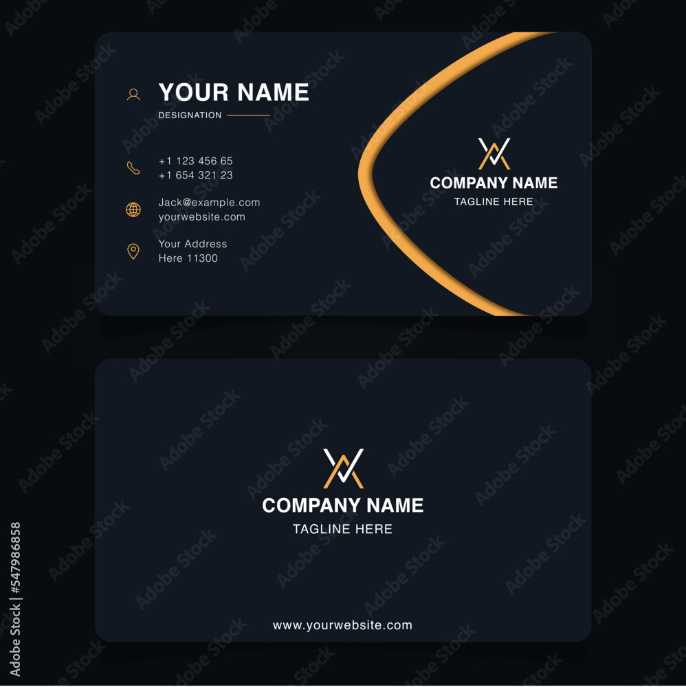 Fototapeta premium Luxury business card design template