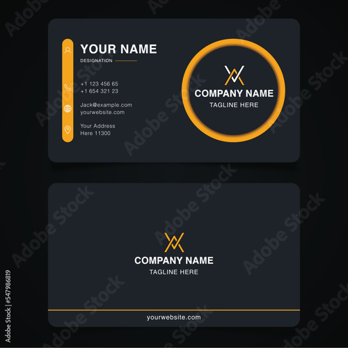 Modern and luxury business card design template
