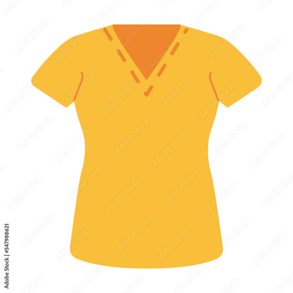 Female garments as jackets and polo. Fashion, outfit, accessory concept. Clothes for women. Cartoon vector illustration Female garments as jackets and polo. Fashion, outfit, accessory concept. Clothes for women. Cartoon vector illustration