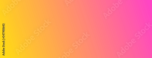 Colorful yellow and pink gradient long banner background.