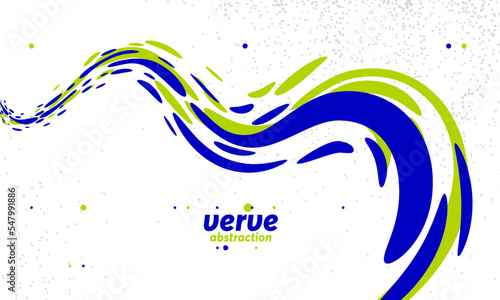 Fluid lava shapes abstract vector background, dynamic energy flowing design in 3D perspective, biology or chemistry science theme, nano or micro research technology.