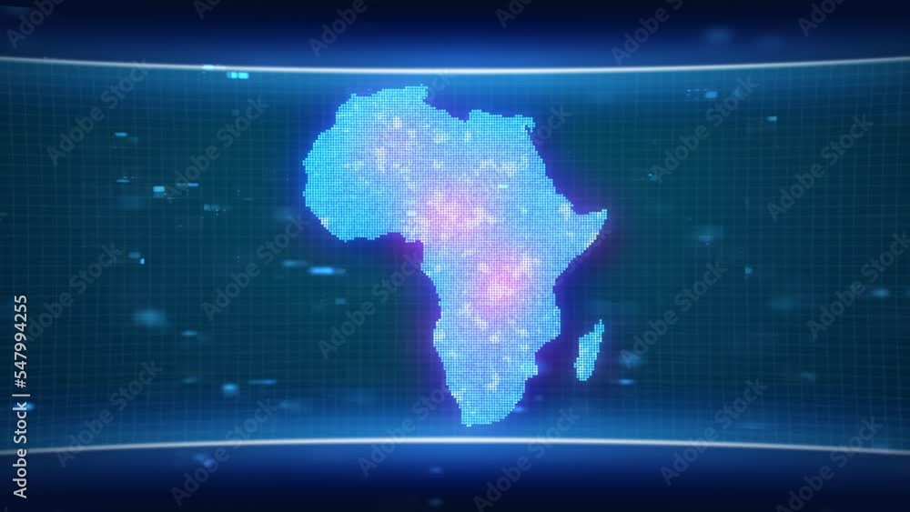 africa map glowing blue silhouette outline made of lines dots triangles, low polygonal shapes. Communication, internet technologies concept. africaWireframe futuristic design africa map glowing blue silhouette outline made of lines dots triangles, low polygonal shapes. Communication, internet technologies concept. africaWireframe futuristic design