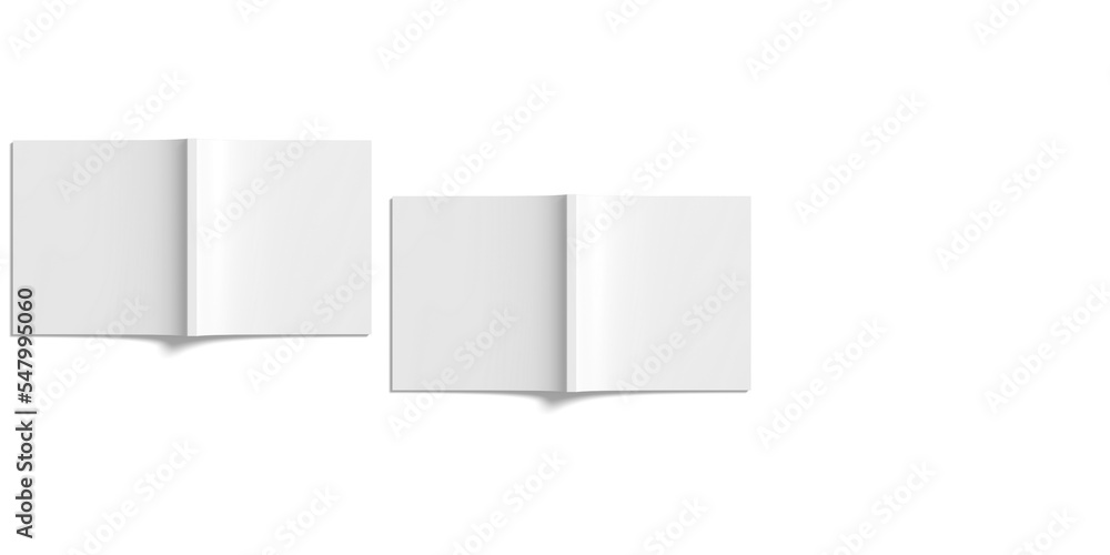 Blank square magazine illustration with copyspace. 3D Render. Blank square magazine illustration with copyspace. 3D Render.