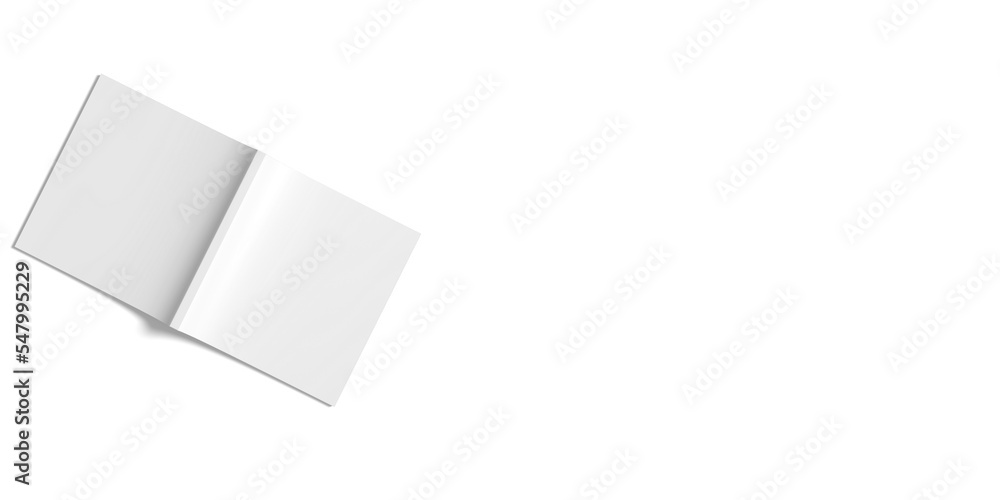 Blank square magazine illustration with copyspace. 3D Render. Blank square magazine illustration with copyspace. 3D Render.