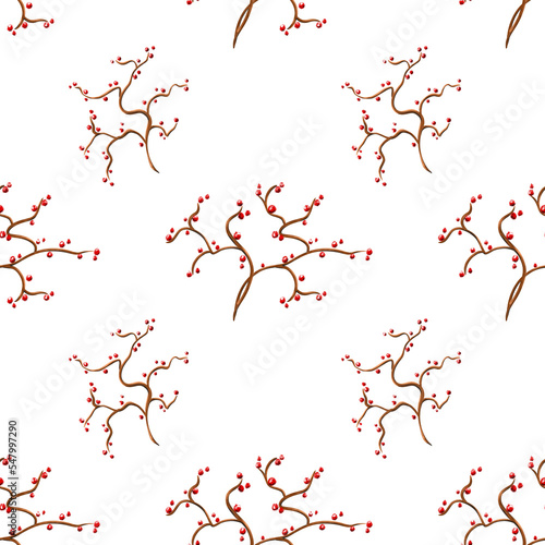 Seamless pattern with small twigs. Pattern for wrapping paper  textiles  fabric  postcards.