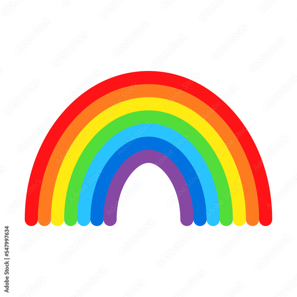 Cartoon rainbow vector. Rainbows arc and cloud with colors tail. Hand drawn color arc vector illustration. Cartoon arc doodle Cartoon rainbow vector. Rainbows arc and cloud with colors tail. Hand drawn color arc vector illustration. Cartoon arc doodle