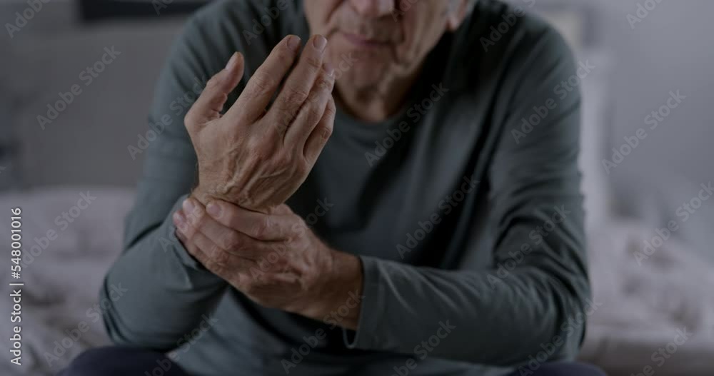 Old man suffering from pain and rheumatism Old man suffering from pain and rheumatism