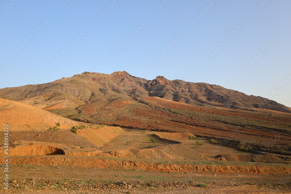 view on the mountain of Cardon in Fuerteventura view on the mountain of Cardon in Fuerteventura