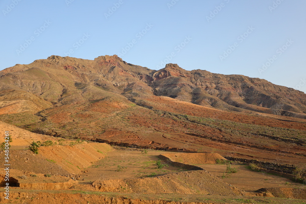 view on the mountain of Cardon in Fuerteventura