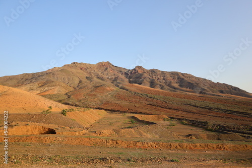 view on the mountain of Cardon in Fuerteventura