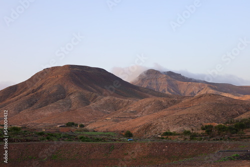 View in the mountain of Hendida to Fuerteventura