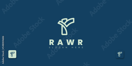 	
rawr minimalist logo design