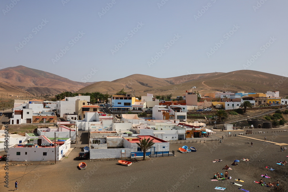 view on the city of Ajuy to Fuerteventura
