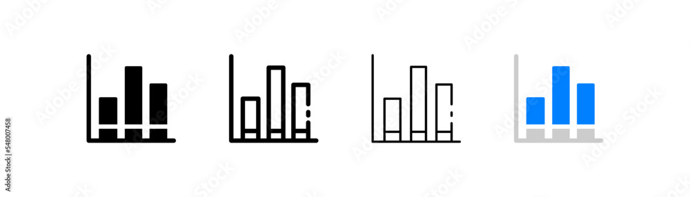 Statistics set icon. Data analysis, analytics, pie chart, bar chart, transfer, information exchange, flipchart, arrows. Business concept. Four vector icon in different styles on a white background Statistics set icon. Data analysis, analytics, pie chart, bar chart, transfer, information exchange, flipchart, arrows. Business concept. Four vector icon in different styles on a white background