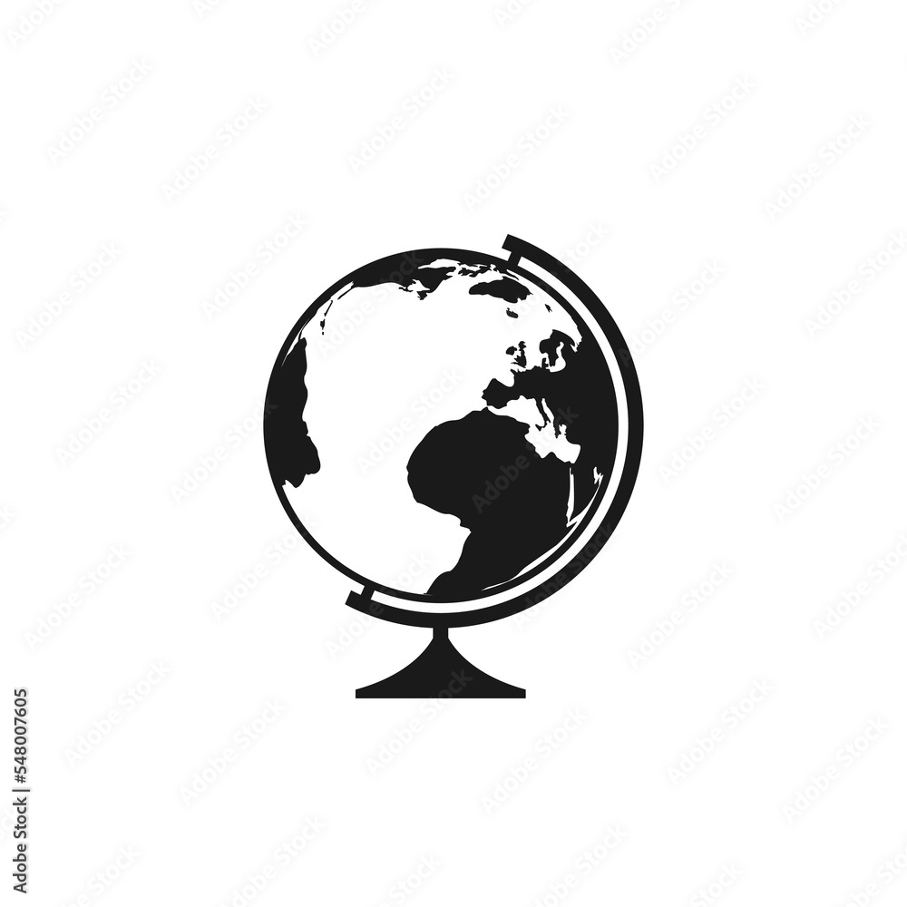 World globe icon. Earth globe icon
