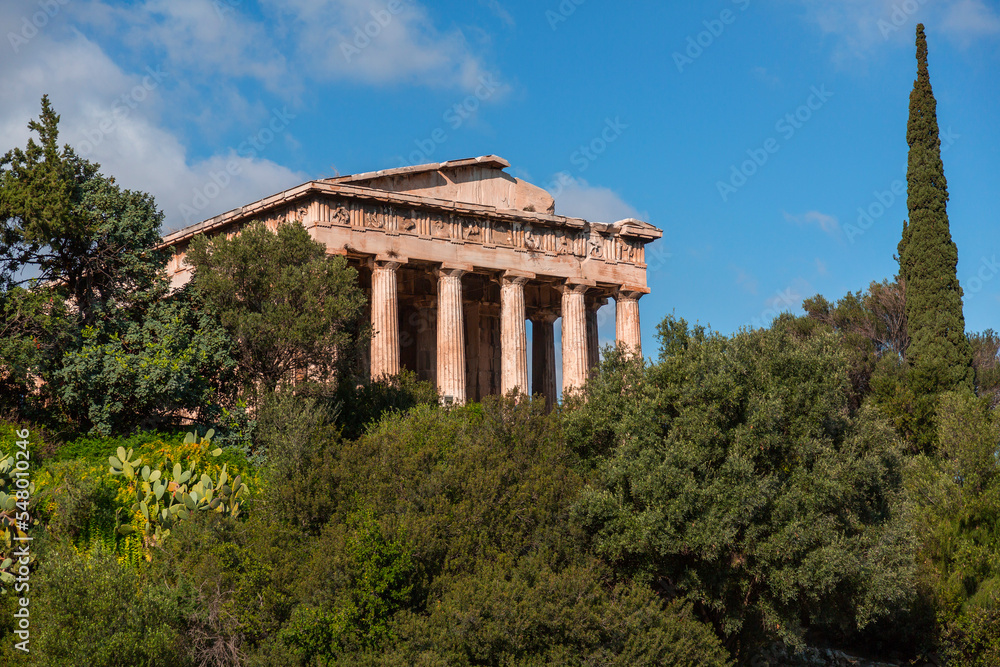 The Temple of Hephaestus or Hephaisteion is a well-preserved Greek temple in Athens, Greece The Temple of Hephaestus or Hephaisteion is a well-preserved Greek temple in Athens, Greece