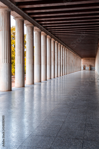 The Stoa of Attalos is a co...