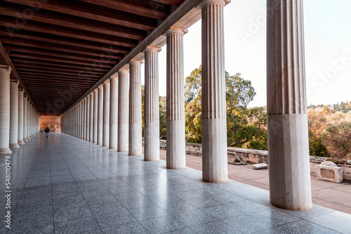 The Stoa of Attalos is a co...