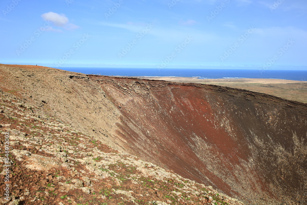 Obraz premium View on the volcano Calderón Hondo to Fuerteventura 
