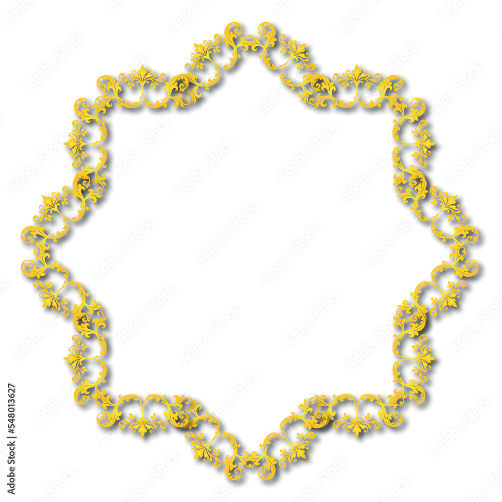 Obraz premium Frame, in the style of an ornament, Vector illustration eps 10, Art. 