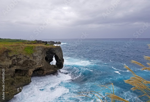 Scenic land and sea views at Cape Manzamo at the west coast of central Okinawa, Japan -22 photo