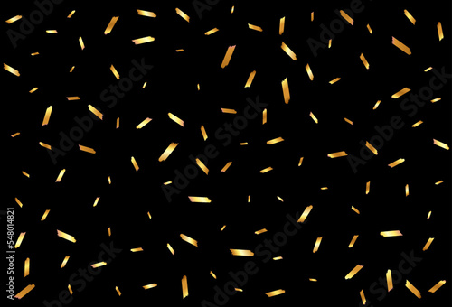 Yellow Serpentine Vector Black Background. Shiny
