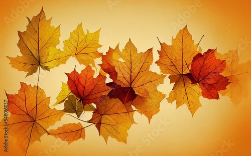 Beautiful background with autumn leaves. Fall down.