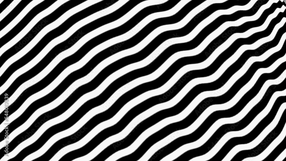 Abstract background with black and white stripes.