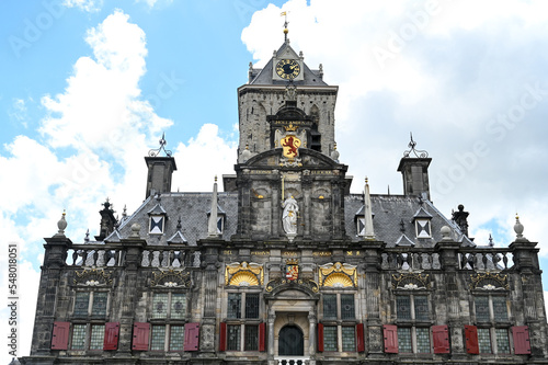 The City Hall in Delft, Netherlands. 