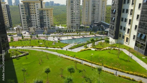 Jardin d'une résidence de luxe