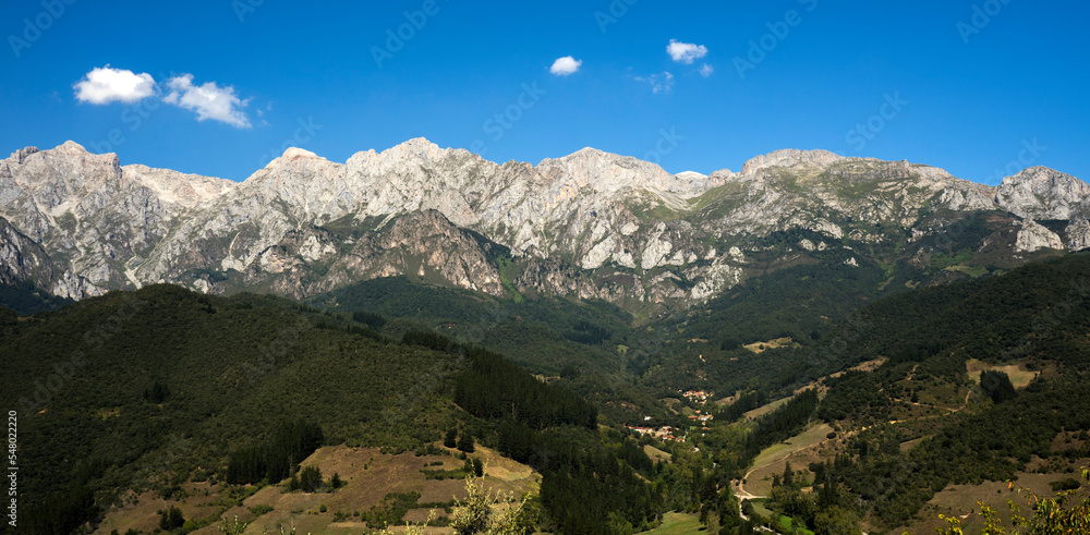 Landscape in Picos de Europa, Cantabria, Spain