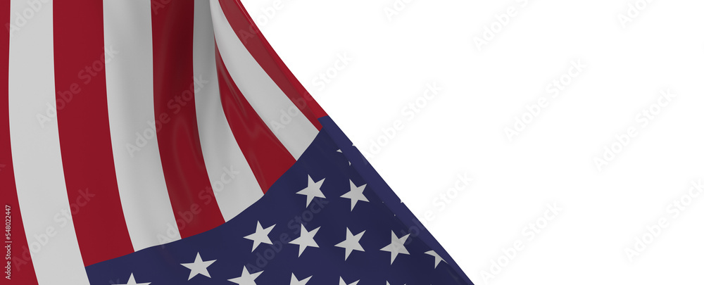 American Wave Flag Backgroun. USA