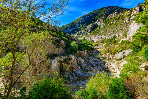 The spectacular Gorges du Congoust in the South of France near the village of Camplong d'Aude