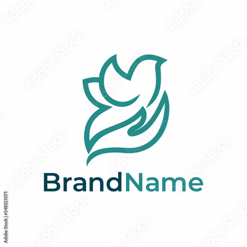 Hand Care Dove Logo Design
