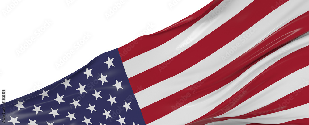 American flag on grey background. Copy space American flag on grey background. Copy space