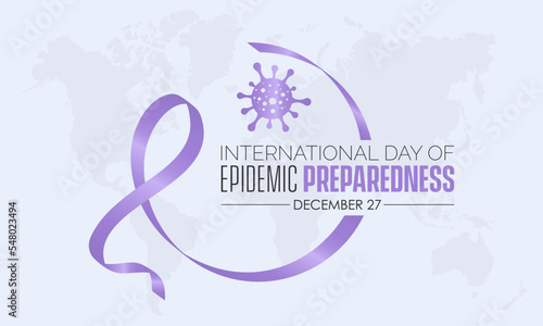 Vector illustration design concept of International Day of Epidemic Preparedness observed on December 27